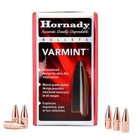Hornady 22cal .224 dia55gr V-MaxProjectiles 100 pack