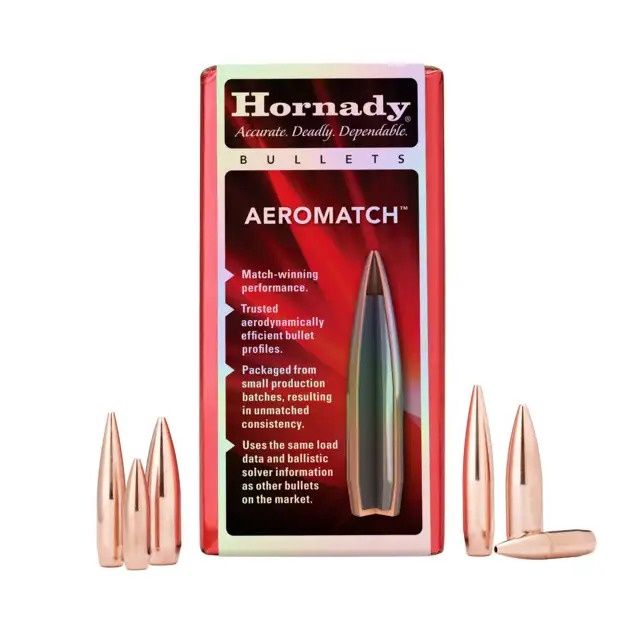 Hornady 30cal 175gr HPBT Aeromatch 100 pack