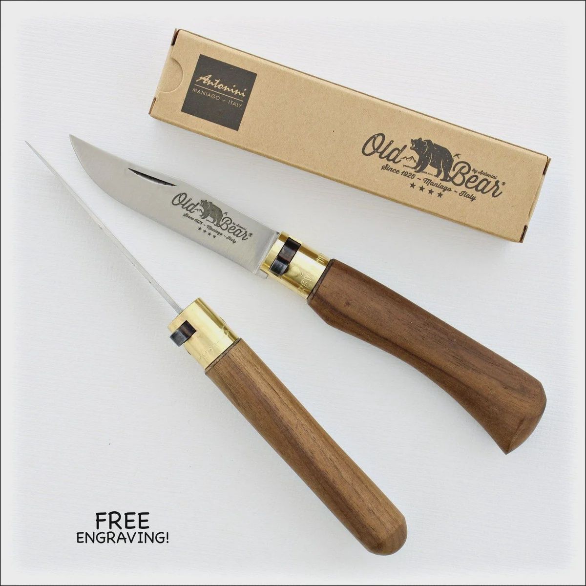 Old Bear Classical Walnut/Stainless Knife