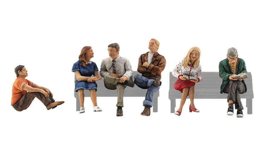 HO PEOPLE SITTING
