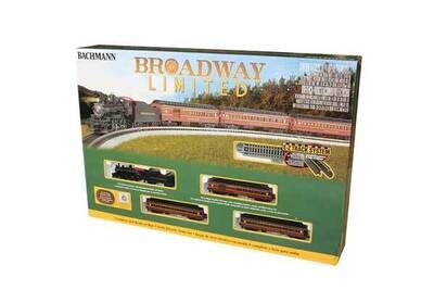 N Scale - The Broadway Limited -- 4-6-0 Loco, 3 60&#39; Heavyweight Cars, 34 x 24&quot; Track Oval, Power Pack