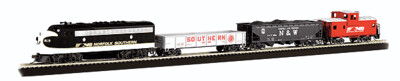 HO Scale - Thoroughbred Train Set -- Norfolk Southern