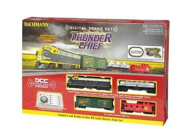 HO Scale - Thunder Chief Train Set -- Santa Fe