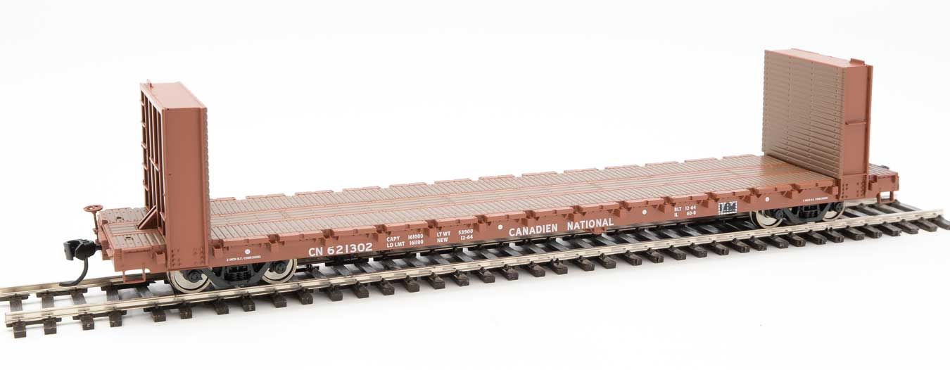 60&#39; Pullman-Standard Bulkhead Flatcar (48&#39; IL)