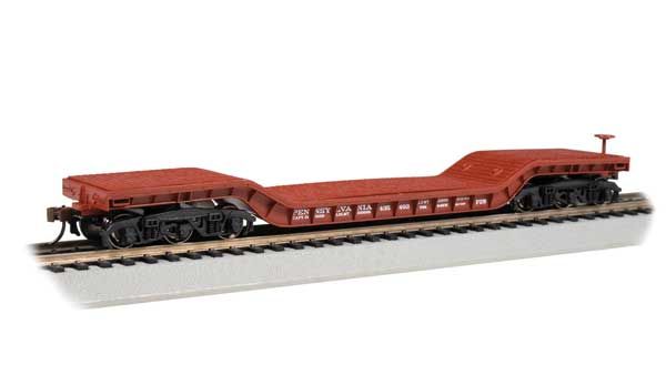 HO 52&#39; Depressed-Center Flatcar - Silver Series(R)
