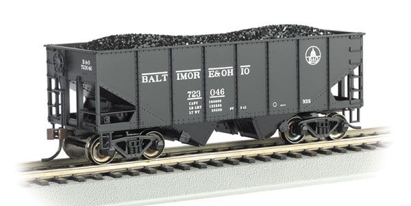 HO USRA 55-Ton Outside-Braced Hopper w/Load - Silver Series(R)