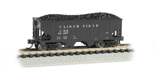 N Scale USRA 55-Ton 2-Bay Open Hopper w/Load - Silver Series(R)