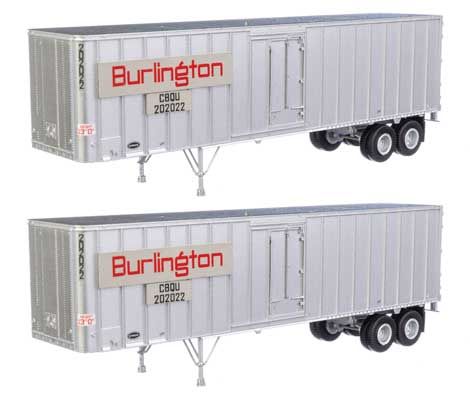 HO 	Flexi-Van 40&#39; Trailer 2-Pack - Assembled