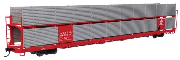 HO 	89&#39; Flatcar w/Bi-Level Shielded Auto Rack