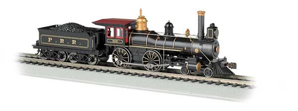 4-4-0 w/Wood Tender Load - Standard DC -- PRR