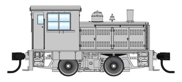Plymouth ML-8 Industrial Switcher Silver with Black Stripes