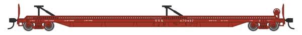 75&#39; Piggyback Flatcar TTX Brown