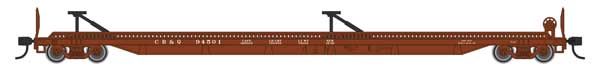 75&#39; Piggyback Flatcar Chicago, Burlington &amp; Quincy