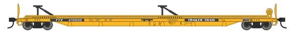 75&#39; Piggyback Flatcar TTX Yellow