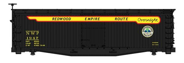 40&#39; Double Sheathed Wood Boxcar Northwestern Pacific