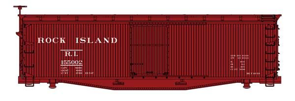 40&#39; Double Sheathed Wood Boxcar Rock Island