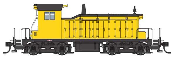 EMD SW1 Painted, Unlettered (industrial yellow)