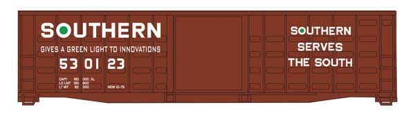 50&#39; Waffle Side Boxcar Southern Railway