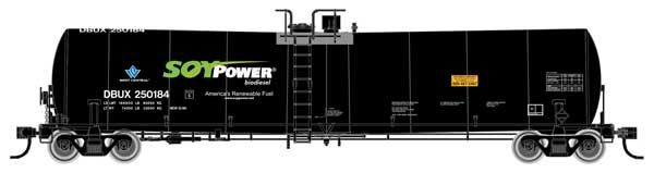 Trinity 25,000-Gallon Tank Car Soy Power DBUX