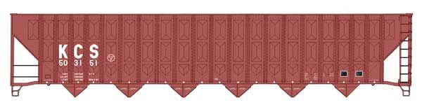 73&#39; Greenville 7,000 Cubic Foot Wood Chip Hopper - Kansas City Southern