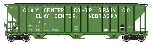 55&#39; Evans 4780 Covered Hopper - Clay Center USLX