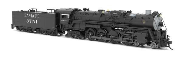 N Scale Santa Fe 4-8-4 Northern #3751 (2022 Restoration)