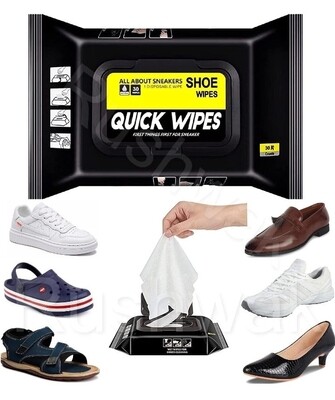 Shoe Wipes 2 Packs 160 pieces, Quick Sneaker cleaners
