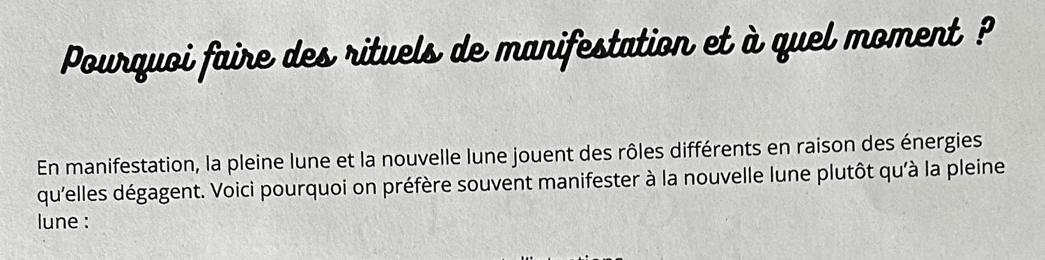 Manifestation