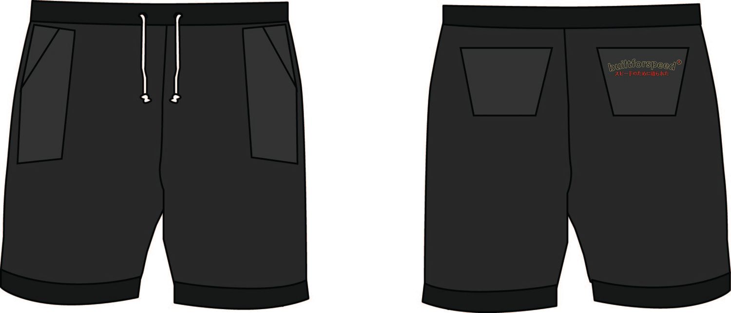 Built For Speed Shorts Black
