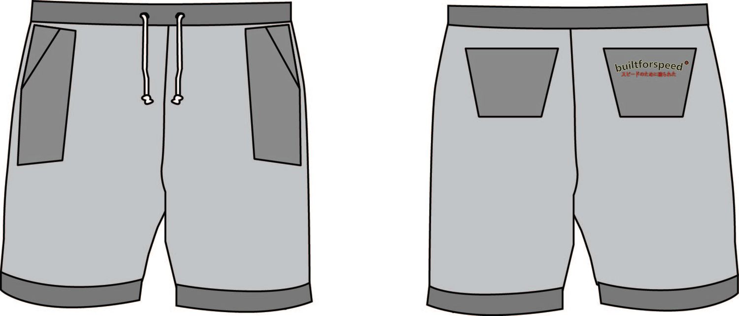 Built For Speed Shorts Gray
