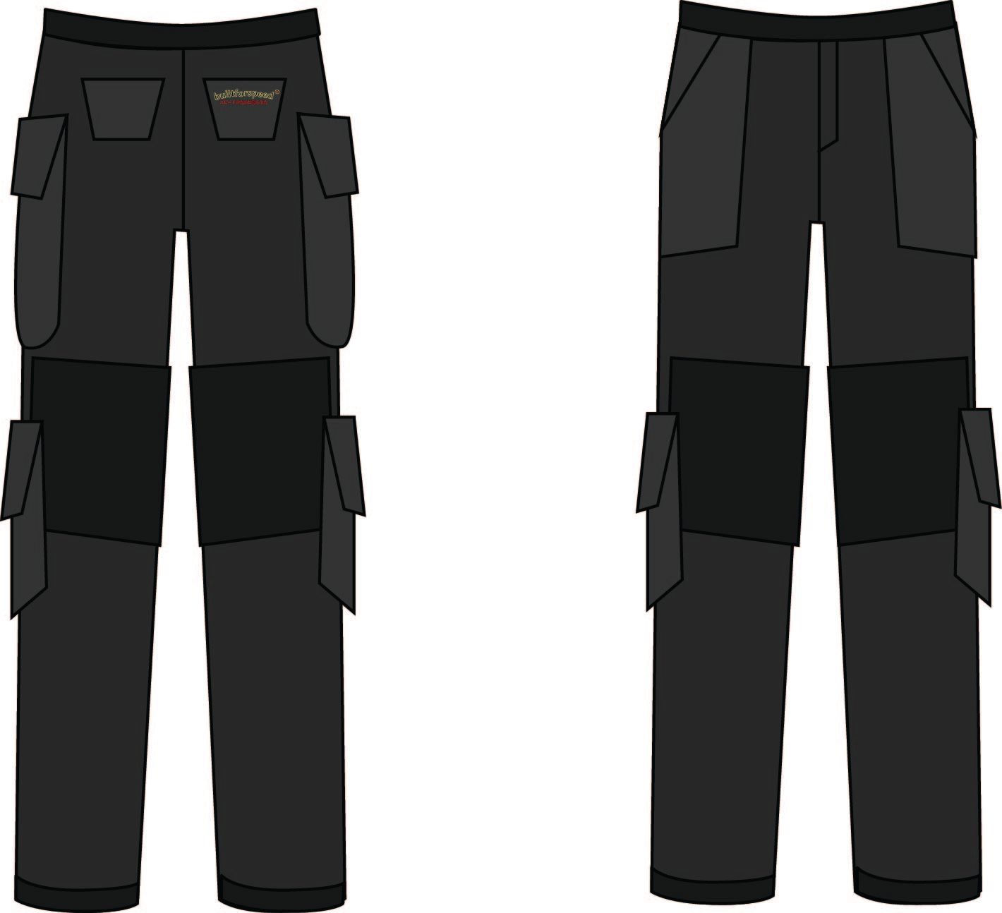 Built For Speed Uniform Cargo Pants Black