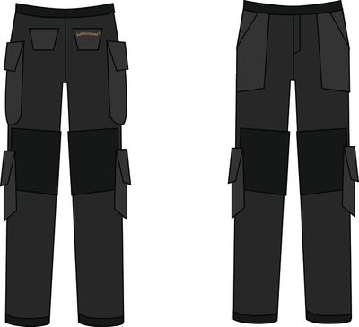 Built For Speed Uniform Cargo Pants Black