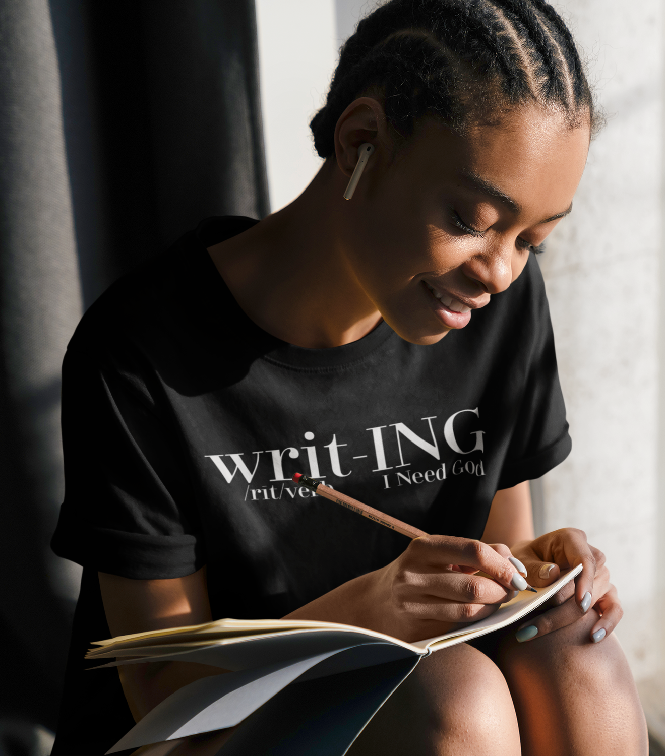 writ-ING &quot;I Need God T-Shirt&quot;