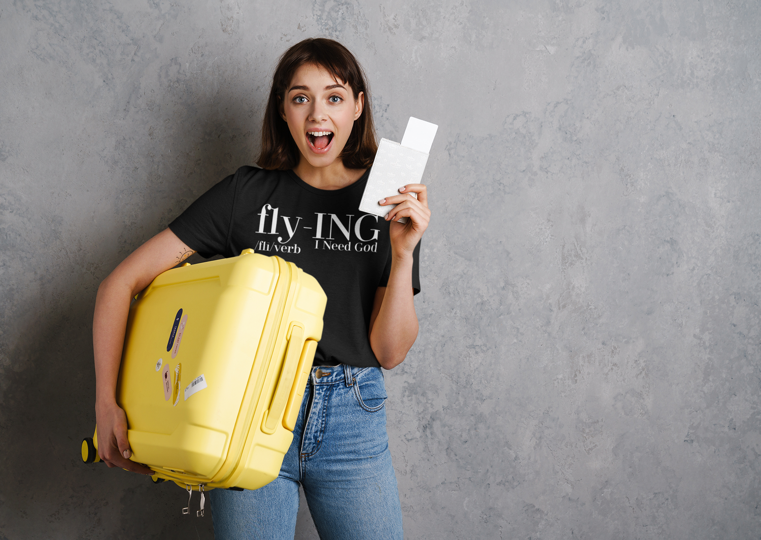 fly-ING &quot;I Need God&quot; T-Shirt