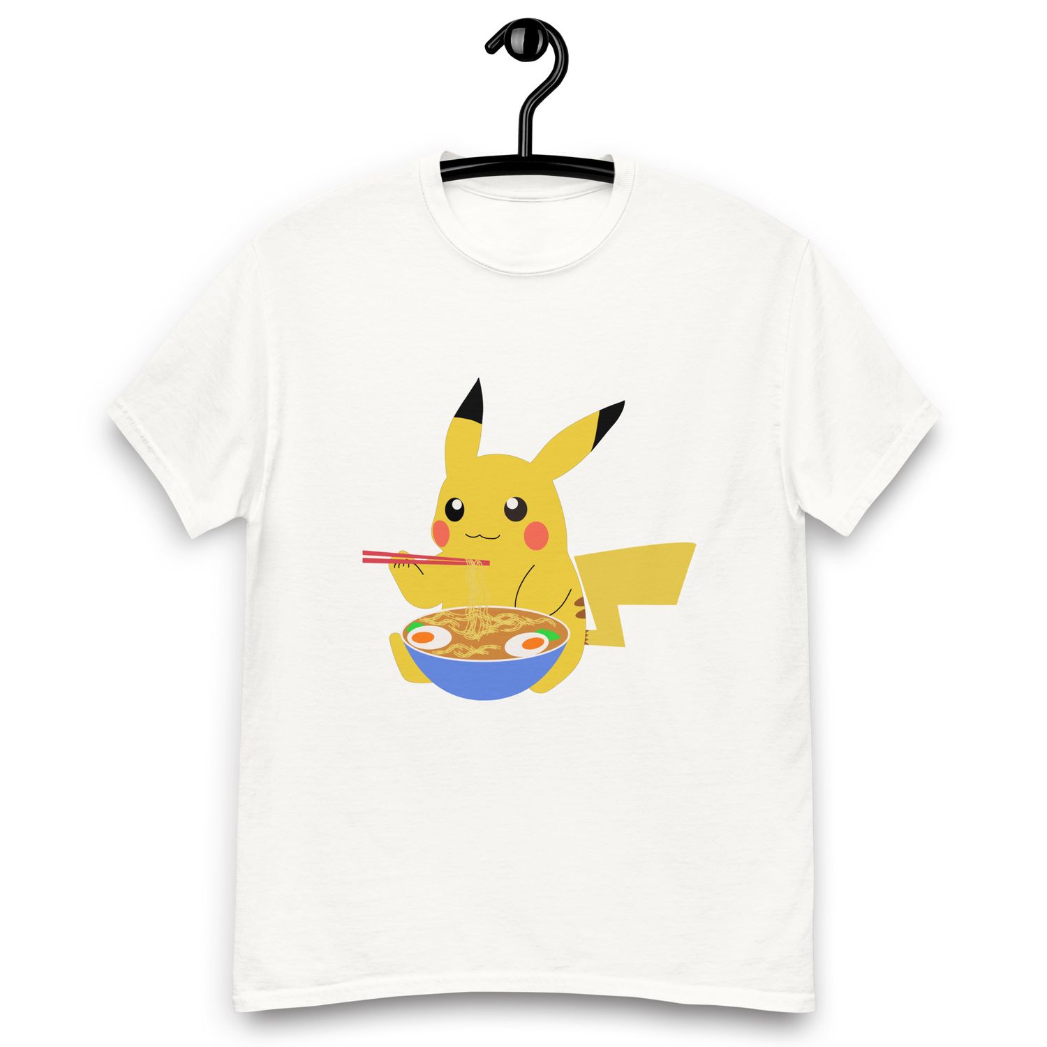 Pikachu eating ramen 