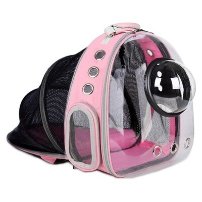 Pet Clear Cat Backpack Carrier Bubble Breathable Foldable Pet Rucksack Carrier for Puppy Dog Cat Lightweight Cat Backpack Designed for Travel, Hiking, Walking &amp; Outdoor Use