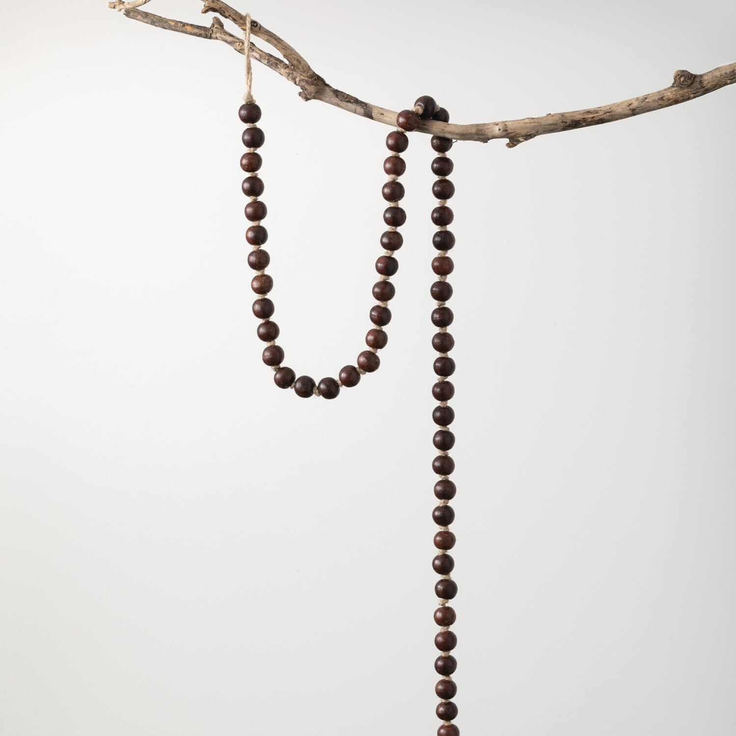 GD1378 BROWN BEADED GARLAND 57&quot;