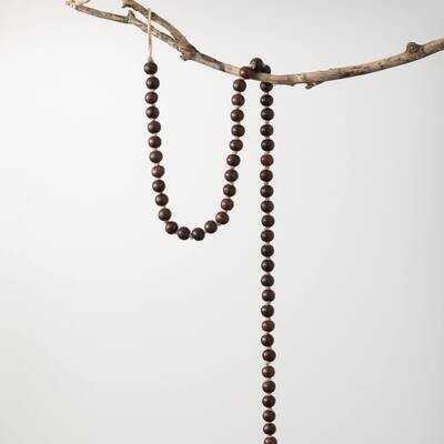 GD1378 BROWN BEADED GARLAND 57&quot;