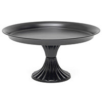 A3410 Matte Black Pedestal Display, 12x6&quot;