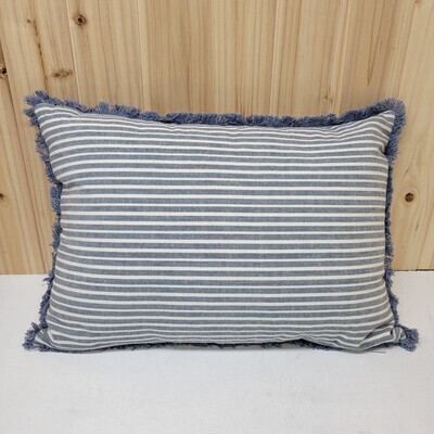 Blue Stripe Pillow, 14 x 20&quot;