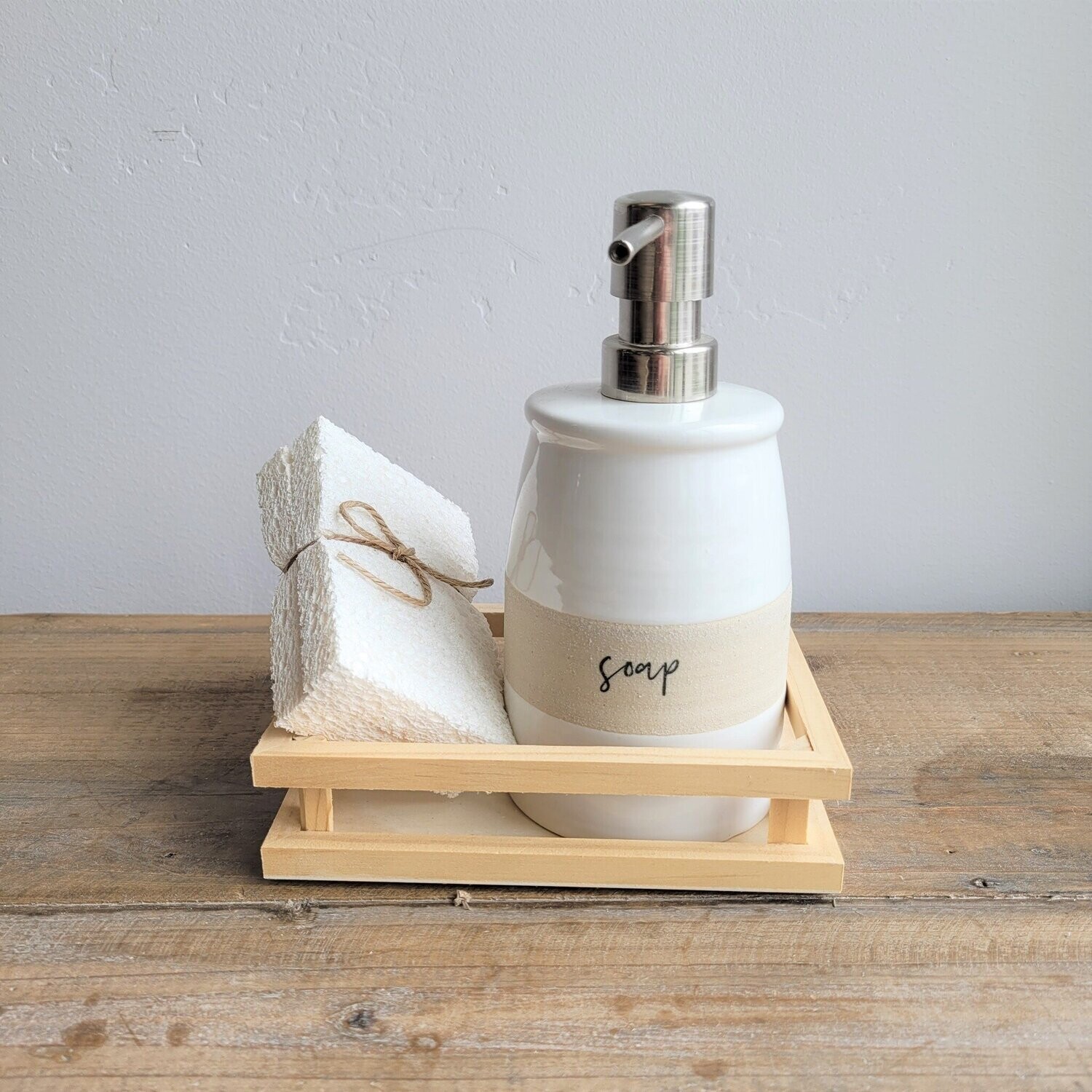 Soap &amp; Sponge Crate Set