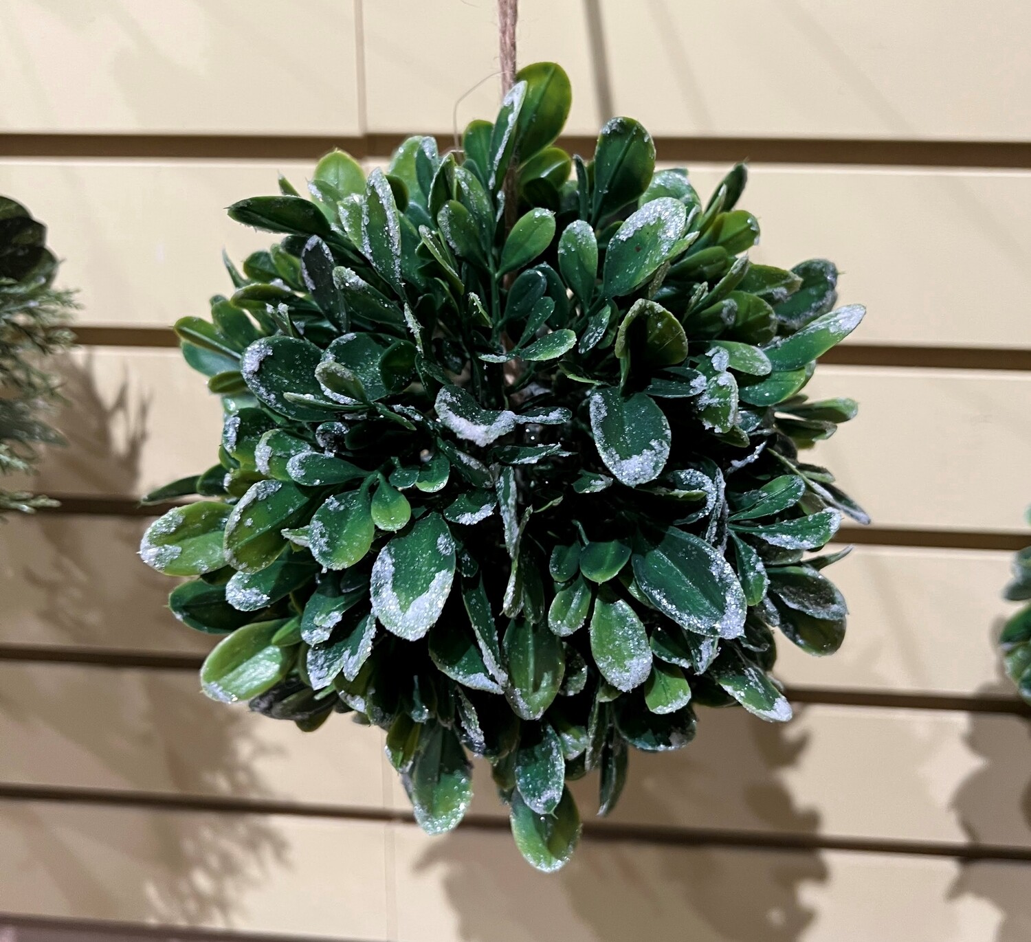 Green Hanging Ball Ornament 6&quot;