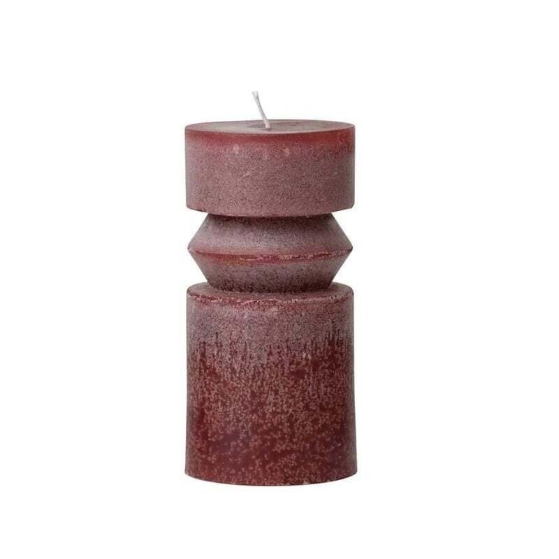 Unscented Totem Pillar Candle, 6x3&quot;- Cabernet