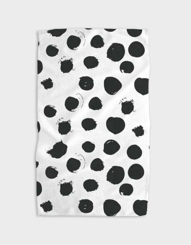 Geometry House Black Splash Tea Towel