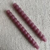 Twisted Taper Candles, Set of 2 - Pinot