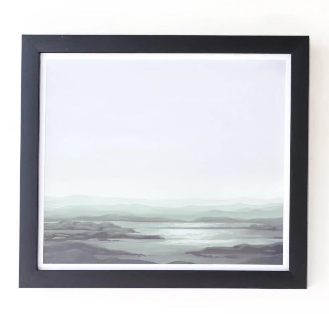 Water/sky Framed Wall Art 16x14