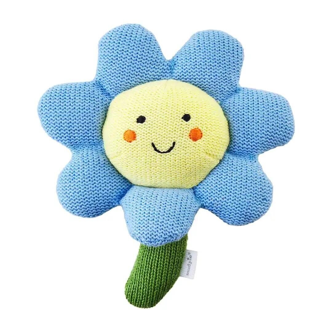 Blue Flower Rattle