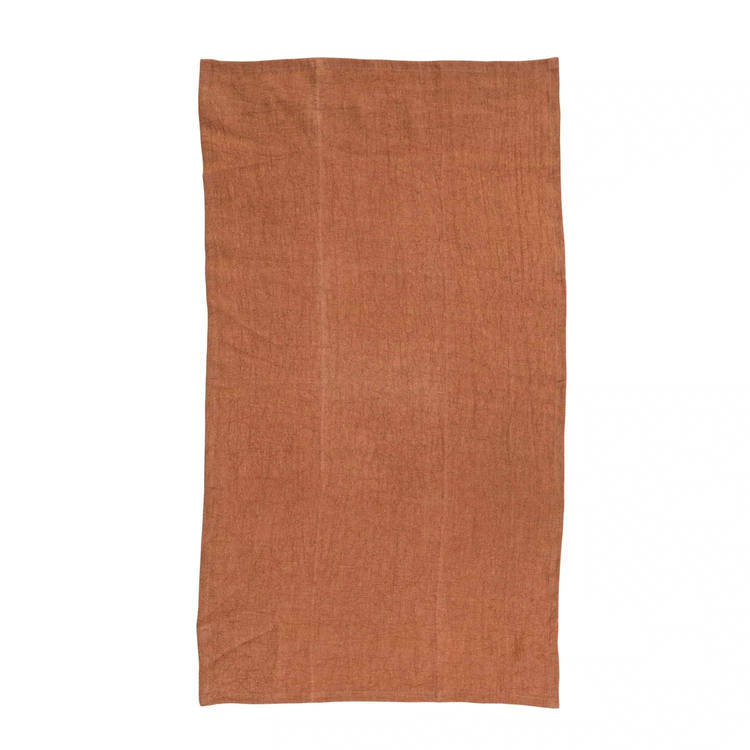 Stonewashed Linen Tea Towel Terra Cotta, 28&quot; x 18&quot;