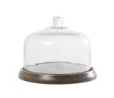 27032 Cake Plate W/ Glass Cloche 10&quot;