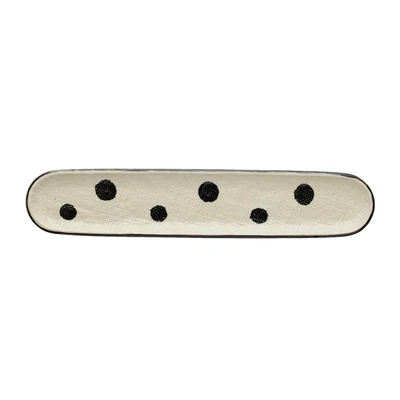 Polka Dot Oval Tray, 2.5 x 13&quot;